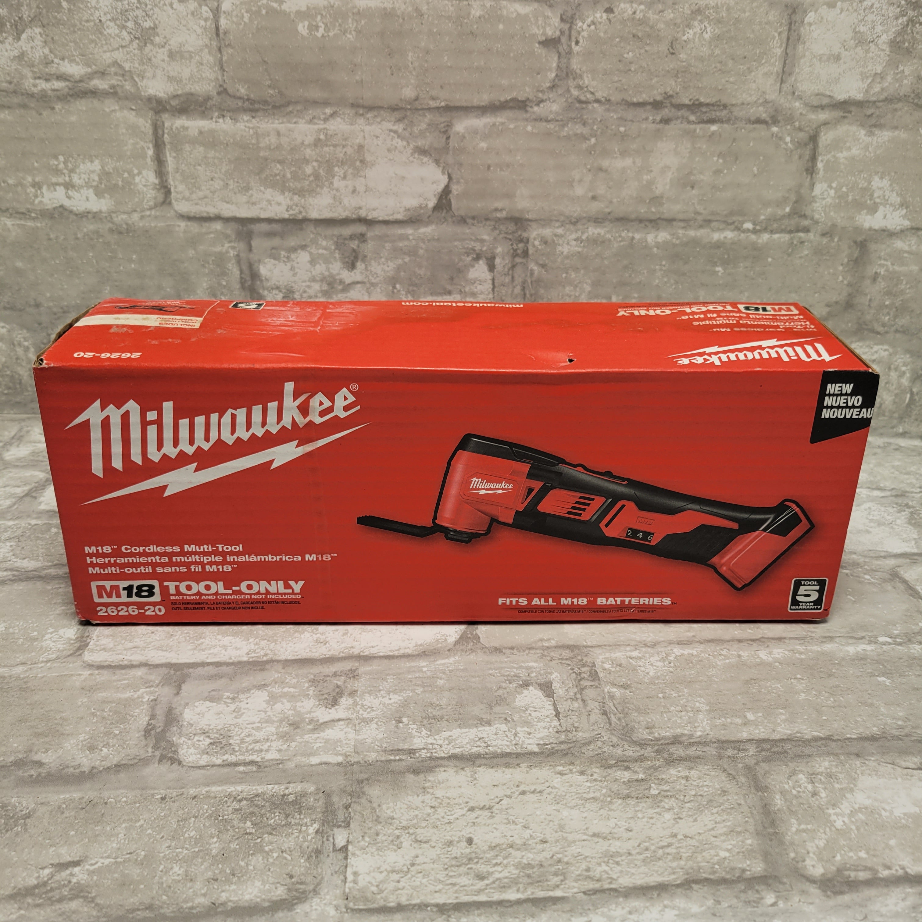 Milwaukee M18 18V Lithium-Ion Cordless Oscillating Multi-Tool (Tool-Only) 2626-20 (7975206551790)